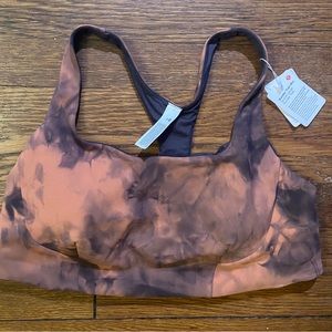 lululemon NWT sold out wonder train bra c/d cup diamond die rust black size 14